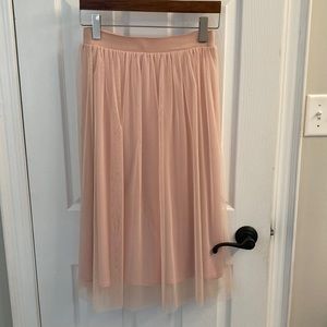 H&M Blush pink tulle skirt